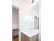 Modern bathroom vanity with clean lines, stylish fixtures, and bright lighting at 3433 Lawrence St # 1, Denver, CO 80205