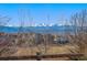 Mountain views from the backyard of the house at 2202 Indian Paintbrush Way, Erie, CO 80516