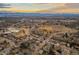 Scenic aerial view of the area with a mountain backdrop at sunset at 6532 S Ogden St, Centennial, CO 80121