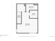 A detailed floorplan showcasing the layout of the second floor, including the bedroom, bathroom and closet at 9139 W 50Th Ln # 204, Arvada, CO 80002