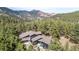 Scenic aerial view of the house surrounded by lush greenery and mountain views at 37 Wagner Cir, Boulder, CO 80304