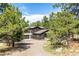 A large home sits back on a graveled driveway surrounded by trees at 37 Wagner Cir, Boulder, CO 80304