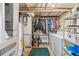 Functional basement laundry area with washer, dryer, and shelving for efficient home management at 2862 S Grant St, Englewood, CO 80113