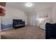 Adorable Bedroom with a crib, chair, mountain mural, and natural light at 3008 Blithe Pt, Castle Rock, CO 80108