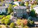 Aerial view of house and surrounding neighborhood at 2394 S Loveland Way, Lakewood, CO 80228