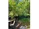 Backyard patio with wooden furniture under a tree, perfect for relaxation and outdoor entertainment at 1475 Saint Paul St, Denver, CO 80206