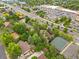 Aerial view showing home near shopping centers and a major thoroughfare at 25 S Wadsworth Blvd, Lakewood, CO 80226