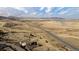 Panoramic aerial view of a charming home, highlighting the expansive landscape and scenic roads at 11730 Pointe View Dr, Longmont, CO 80503