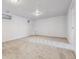 Basement with neutral carpet, white walls, and recessed lighting at 7724 S Lafayette Ct, Centennial, CO 80122