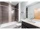 Modern bathroom with sleek tile and contemporary fixtures at 5 Harrison St, Denver, CO 80206