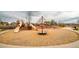 Well-maintained playground offers children a variety of fun activities including slides and climbing structures at 2028 Trail Stone Ct, Castle Rock, CO 80108
