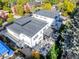 Aerial view of the modern homes in the neighborhood with spacious backyard and patio at 42 S Ash St, Denver, CO 80246