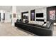 Spacious living room with a fireplace, modern furniture, and plenty of natural light at 42 S Ash St, Denver, CO 80246