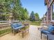 Cozy deck area with comfortable outdoor seating, perfect for relaxation and entertaining guests at 14310 Kalamath St, Westminster, CO 80023