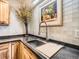 Close up of kitchen faucet, countertop and cabinets at 400 Zang St # 1-105, Lakewood, CO 80228