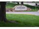 Stone sign for Snowbird Phase 1 Condominiums at 400 Zang St # 1-105, Lakewood, CO 80228