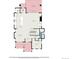 Detailed floor plan featuring kitchen, dining area, living room, office, and covered patio with dimensions at 4180 Ames St, Denver, CO 80212