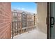 Private balcony overlooking the city at 1700 Bassett St # 505, Denver, CO 80202