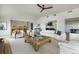 Bright and airy living room with modern furnishings, fireplace, and open layout at 26 Morningside Dr, Wheat Ridge, CO 80215