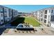 Aerial view of Gateway Commons community showcasing modern buildings, landscaped common areas, and a welcoming entrance at 6153 N Ceylon St # 205, Denver, CO 80249