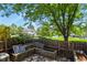 Backyard area with built in garden beds at 4574 S Cimmarron Cir # B, Aurora, CO 80015