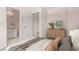 Bedroom with attached bath and ample natural light at 4574 S Cimmarron Cir # B, Aurora, CO 80015