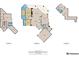 Detailed floor plan showcasing the layout of the home's three floors with dimensions and room names at 400 S Steele St # 13, Denver, CO 80209