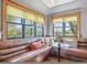 Cozy breakfast nook with a built-in seating area and bright windows at 5801 W 33Rd Ave, Wheat Ridge, CO 80212