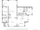Detailed floor plan showing layout of rooms, including kitchen, living, and bedrooms at 27987 Pine Grove Trl, Conifer, CO 80433