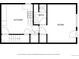 Upstairs floor plan showing the kitchen, bathroom and room layout at 27987 Pine Grove Trl, Conifer, CO 80433