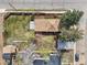 An aerial view of the entire house with a large back yard at 4290 S Cherokee St, Englewood, CO 80110