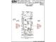 Survey plot plan showing property lines, driveway, sidewalk, and house location on the lot at 13333 Blue Amber Ct, Parker, CO 80134