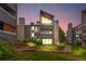 Striking condo exterior with modern architectural details and well-maintained landscaping at 9837 E Peakview Ave # D05, Englewood, CO 80111