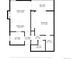 This floor plan reveals a layout with spacious living, dining, and bedroom areas at 9837 E Peakview Ave # D05, Englewood, CO 80111