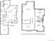 Detailed floor plan showcasing the layout of the main and lower levels, including room dimensions at 5069 Castle Pines S Dr, Castle Rock, CO 80108