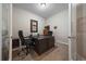 A dedicated office space complete with desk, chair, and storage at 5069 Castle Pines S Dr, Castle Rock, CO 80108