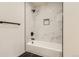 Updated bathroom with a marble shower and bathtub at 10330 E Jewell Ave # 67, Aurora, CO 80247