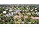 Overhead aerial view of multiple apartment homes and garage parking in a beautiful neighborhood at 745 S Alton Way # 11A, Denver, CO 80247