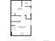 Detailed floor plan showcasing a bedroom, bathroom, and recreation room layout with precise dimensions for easy visualization at 3761 S Orleans St, Aurora, CO 80013