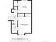 Floor plan of the third floor detailing a bedroom, hall, bathroom, and primary bedroom at 5870 S Perth Pl, Centennial, CO 80015