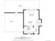 Floor plan of the second floor featuring a deck, living room, dining area, kitchen, and foyer at 5870 S Perth Pl, Centennial, CO 80015
