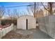 Backyard shed for storage, offering convenience and organization at 1050 Uvalda St, Aurora, CO 80011