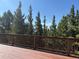 Large wooden deck overlooking lush greenery and expansive pine trees at 274 Lincoln Dr, Idaho Springs, CO 80452