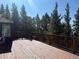 Spacious wooden deck with great views of the surrounding trees at 274 Lincoln Dr, Idaho Springs, CO 80452