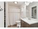 Bathroom featuring a vanity with sink, toilet and shower at 5402 Sweet Grass Ct, Castle Rock, CO 80109