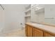 Bathroom with vanity and full tub and shower at 1535 S Florence Way # 407, Aurora, CO 80247