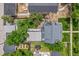 Aerial of backyard, with a deck, patio, garden, and lush lawn, ideal for outdoor living and entertaining at 2324 S Columbine St, Denver, CO 80210