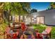 Serene backyard with cozy fire pit area, garden, and outdoor seating for relaxation at 2324 S Columbine St, Denver, CO 80210