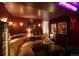 Cozy basement lounge with plush seating and vintage movie posters at 2324 S Columbine St, Denver, CO 80210