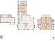 Detailed floor plan of the home showing layout of rooms and dimensions at 2324 S Columbine St, Denver, CO 80210